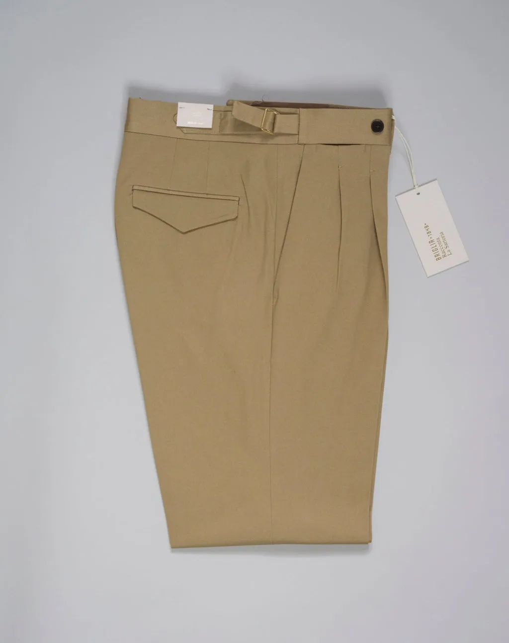 Briglia Quartieri Pleated Chinos / Beige