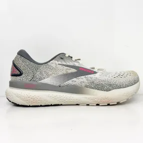 Brooks Womens Ghost 16 1204071B006 Gray Running Shoes Sneakers Size 9.5 B