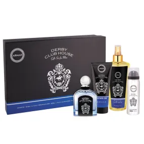 Derby Club House by Armaf 100ml EDT 4 Piece Gift Set