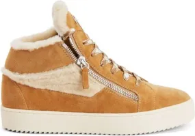 Giuseppe Zanotti Kriss Ice velour sneakers Brown