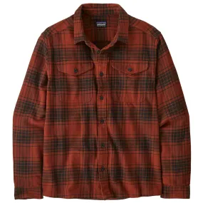 Men's Fjord Flannel Shirt - Cascade: Burnished Red
