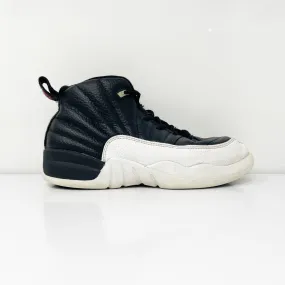 Nike Boys Air Jordan 12 151186-006 Black Basketball Shoes Sneakers Size 2Y