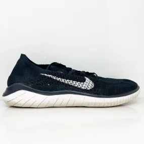 Nike Mens Free Run Flyknit 2018 942838-001 Black Running Shoes Sneakers Size 13