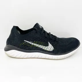 Nike Mens Free Run Flyknit 2018 942838-001 Black Running Shoes Sneakers Size 9.5